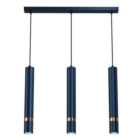 Milagro - Lampa wisząca JOKER NAVY BLUE/GOLD 3xGU10