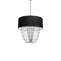 Milagro - Lampa wisząca ALMERIA BLACK/CHROME 1xE27