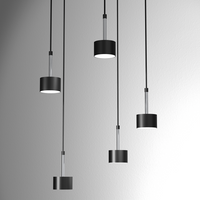 Milagro - Lampa wisząca ARENA BLACK/SILVER 5xGX53