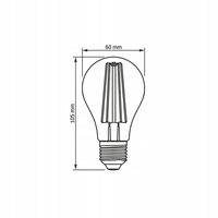 Żarówka LED Filament 10W 1200lm 4000K E27