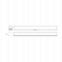 LAMPA LED LINIOWA 50 W 5000K 120 CM 5000 LUMENÓW NATYNKOWA PODWIESZANA IP20