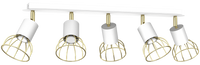 Milagro - Lampa sufitowa DANTE White/Gold 5x mini GU10