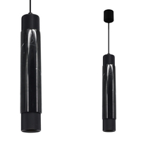 Milagro - Lampa wisząca MARBLE BLACK 1xGU10