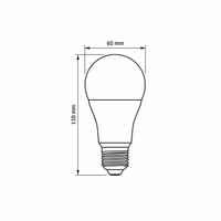 Żarówka LED 12W 1180lm 6000K E27 zimna