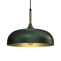 Milagro - Lampa wisząca LINCOLN GREEN/GOLD 1xE27 35cm