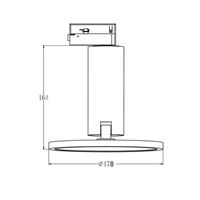 Reflektor Aquilion 1F czarny