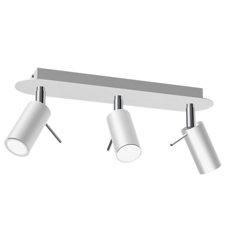 Milagro - Lampa sufitowa PRESTON WHITE/CHROME 3x mini GU10