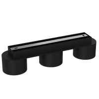 Lampa sufitowa DIXIE Black  3xGX53