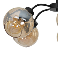 Milagro - Lampa sufitowa SOFIA AMBER 5xE27