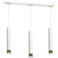 Milagro - Lampa wisząca DANI WHITE/GOLD 3xGU10