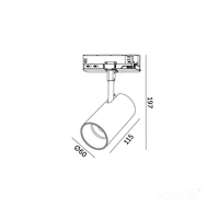 Reflektor szynowy LED NEXTRACK CORE 20W 3CCT 36° biały Kobi Pro
