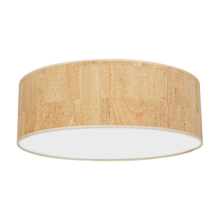 Milagro - Lampa sufitowa CORK White/Cork 3xE27  Ø60cm