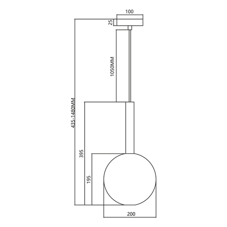 Milagro - Lampa wisząca NIKO GOLD 1xG9 fi 200