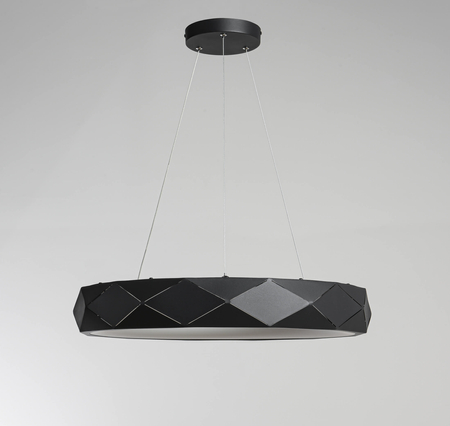 Lampa wisząca Reus czarna LED 4000K