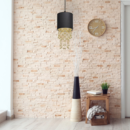 Milagro - Lampa wisząca ALMERIA BLACK/GOLD 1xE27