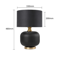 Lampa stołowa Tamiza 48 cm czarna 1xE27