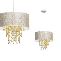 Milagro - Lampa wisząca ALMERIA WHITE/GOLD 1xE27