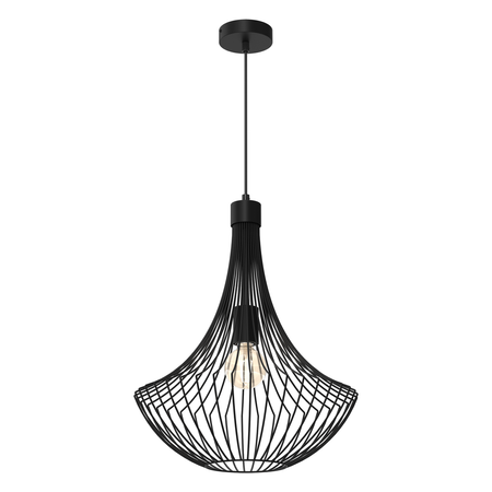 Milagro - Lampa wisząca CESTA BLACK 1xE27