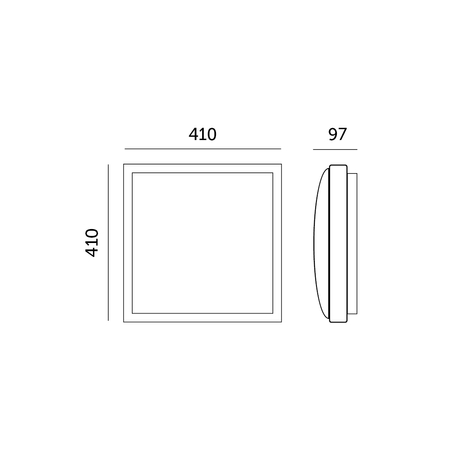 Plafon SAMIRA B 2xE27 chrom Kobi