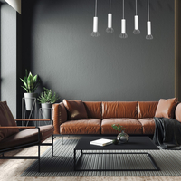 Milagro - Lampa Wisząca DANTE SILVER 5x mini GU10