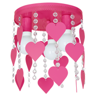 Milagro - Lampa Sufitowa CORAZON PINK 3xE27
