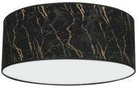Milagro - Lampa sufitowa SENSO Black/Gold 2xE27 Ø40cm