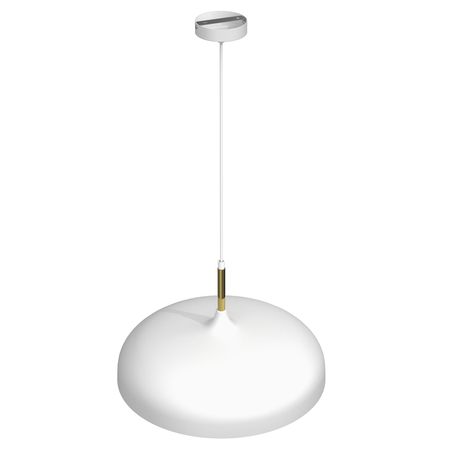 Milagro - Lampa wisząca LINCOLN WHITE/GOLD 1xE27 45cm