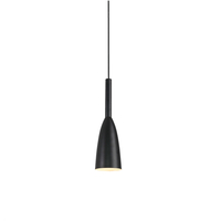 Lampa wisząca Solin 1 czarna 1xE27