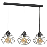 Milagro - Lampa wisząca NORMAN BLACK 3xE27