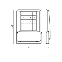 Naświetlacz LED US 300W 5000K IP65 90° DIM Kobi Pro