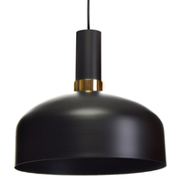 Milagro - Lampa wisząca MALMO BLACK/GOLD 1xE27
