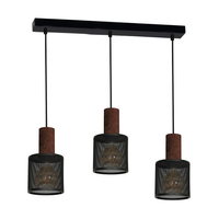 Milagro - Lampa Wisząca ARES BLACK 3xE27