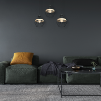 Milagro - Lampa wisząca CLIFF BLACK 3xE27