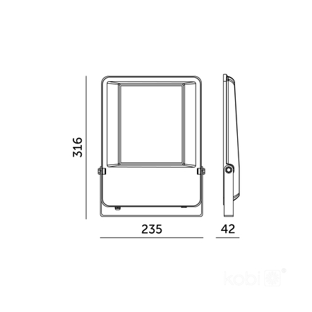 Naświetlacz LED KOBI SEUL 100W 4000K IP65 Kobi Pro