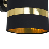 Milagro - Kinkiet PALMIRA BLACK / GOLD 1xE27 60W