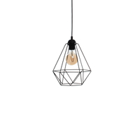 Milagro - Lampa wisząca BASKET BLACK 3xE27