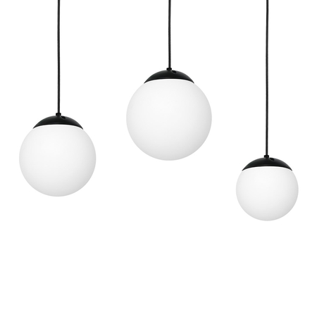 Milagro - Lampa wisząca LIMA BLACK 3xE14
