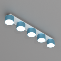 Milagro - Lampa sufitowa DIXIE Blue/White 5xGX53