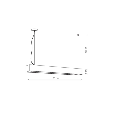 Lampa wisząca Ibros czarna 24W IP20 LED CCT