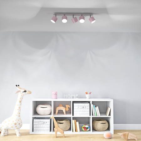 Lampa sufitowa DIXIE PINK 5xGX53
