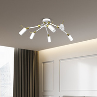 Milagro - Lampa sufitowa IRIS White/Gold 6x mini GU10