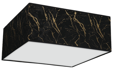Milagro - Lampa sufitowa SENSO Black/Gold kwadrat 2xE27