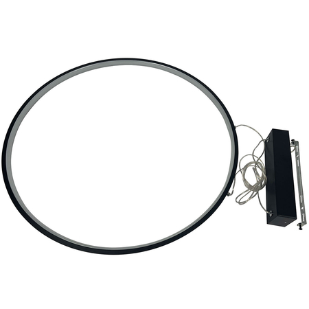 Lampa wisząca Mirror L czarna IP44 LED CCT