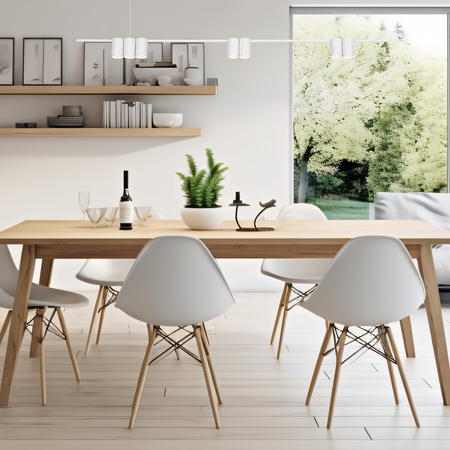 Milagro - Lampa wisząca (listwa) GENESIS WHITE 7xGU10