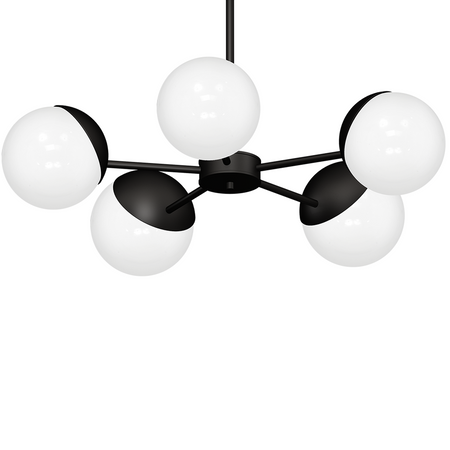 Milagro - Żyrandol SFERA BLACK 5xE14