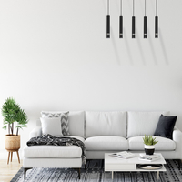 Milagro - Lampa wisząca JOKER BLACK/CHROME 5xGU10