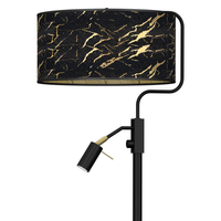 Milagro - Lampa podłogowa SENSO Black/Gold 1xE27 + 1x mini GU10