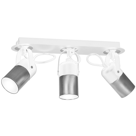 Milagro - Lampa sufitowa WILSON WHITE 3xGU10