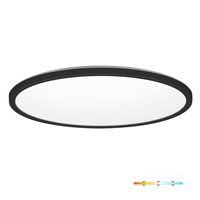 Plafon LED NIVERA CIRCLE 32W 3CCT IP54 czarny Kobi Premium