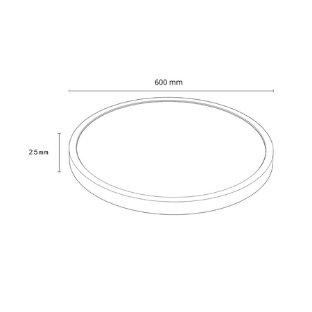 Plafon California 60 cm biały LED CCT